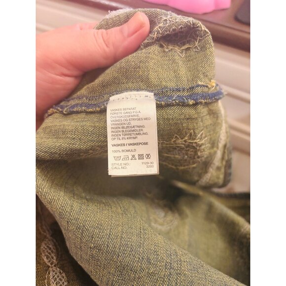 FRN By Fransa Bohemian Denim Skirt With Embroidered Details Tiered Design M.L - Picture 5 of 13